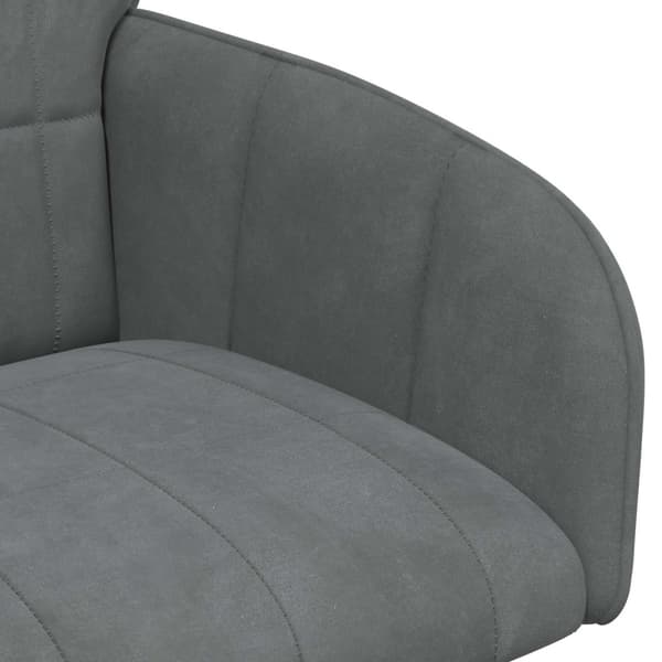 Matstolar 6 pcs Sammet Mörkgrå 57 x 50 x 85 cm