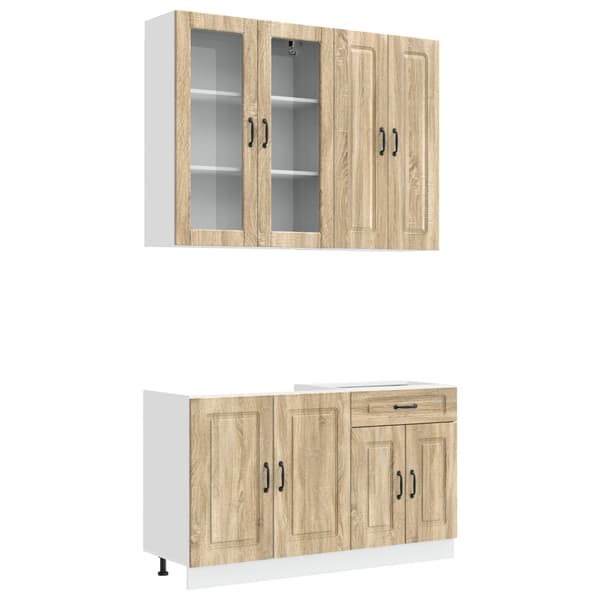 Köksenhet KALMAR 4 pcs Sonoma-ek Konstruerat trä