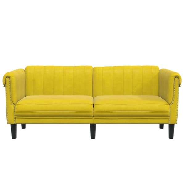 Soffa 2-sits gul sammet