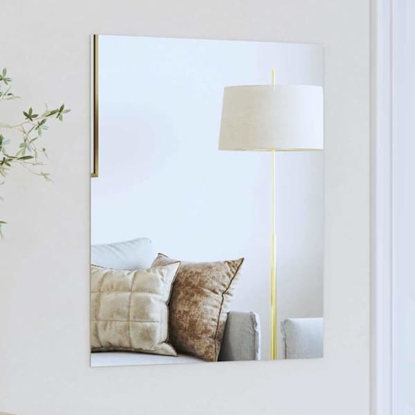 Väggspegel Rektangulär 50 x 60 cm härdat glas