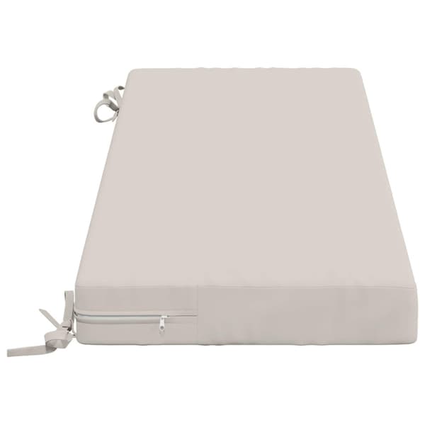 Bänk kudde SOEST 100% Polyester Vit 110 x 40 x 8 cm