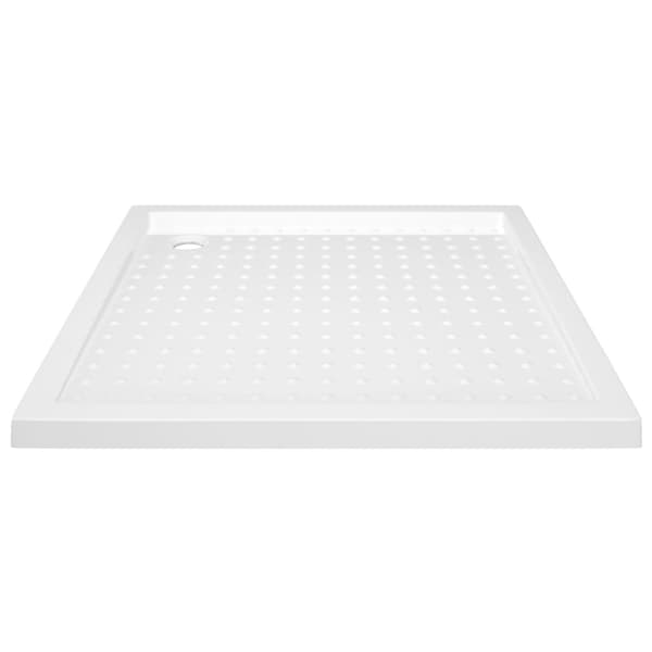 Duschkar med prickar vit 90x90x4 cm ABS