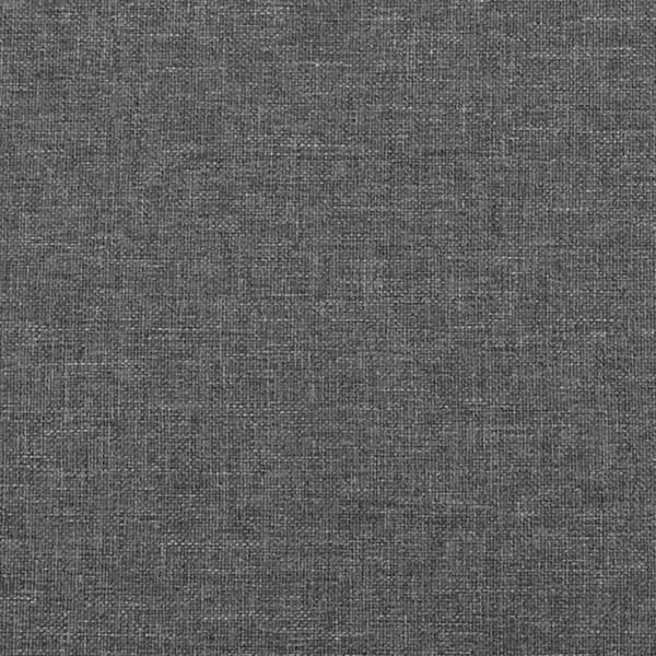 Ramsäng med madrass mörkgrå 140x190 cm tyg