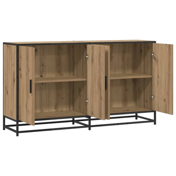 Sideboard Artisan-ek 134 x 35 x 76 cm Konstruerat trä