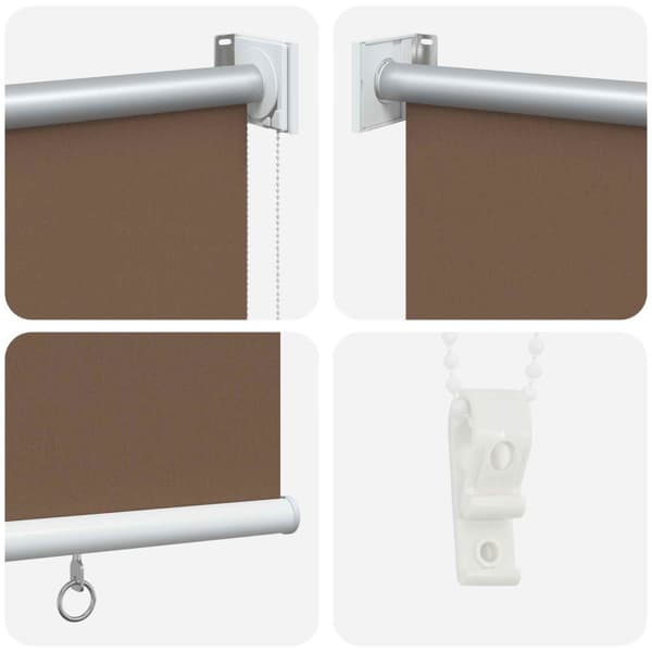 Rullgardin UV-skydd Taupe 180 x 230 cm Polyester