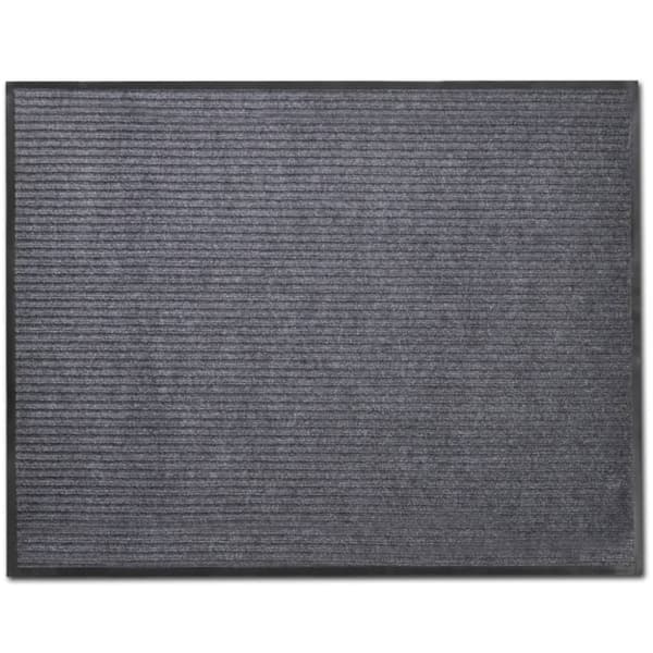 Dörrmatta 2 st PVC grå 90x60 cm
