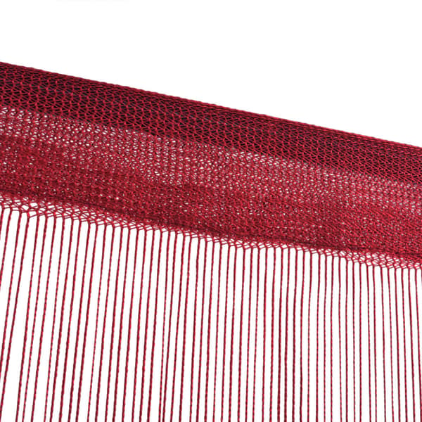 Trådgardiner 2 st 140x250 cm vinröd