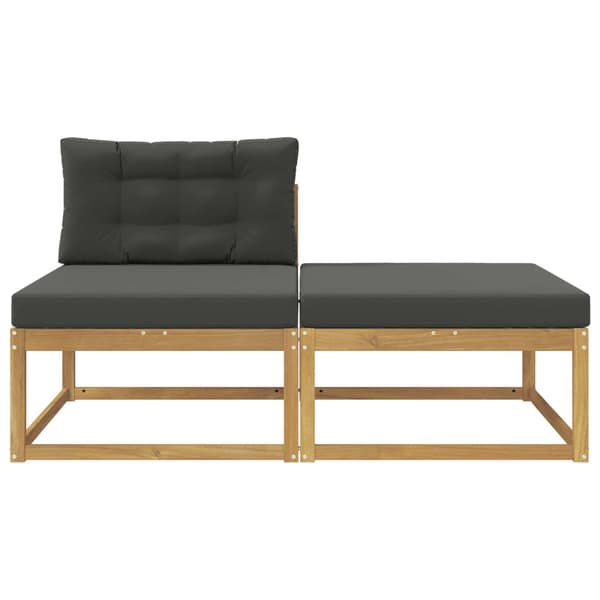 2 Stycke Utomhuspall Polyester Vit