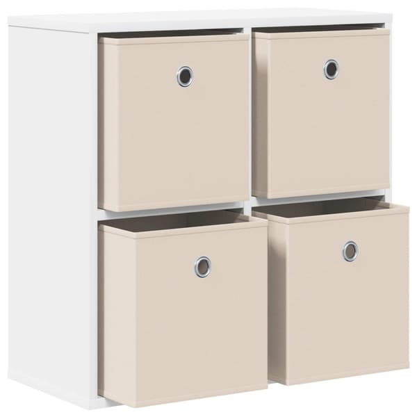 Sideboard med låda Vit 59,5 x 27 x 57 cm