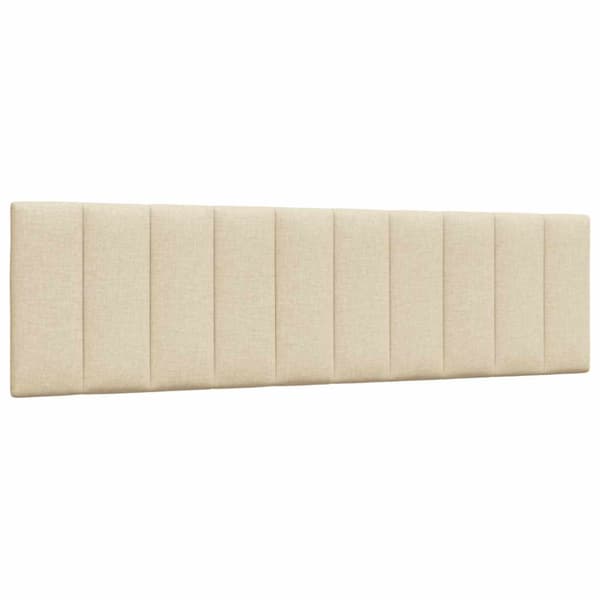 Headboard Cushion "Hanko" Cream 180 cm Fabric