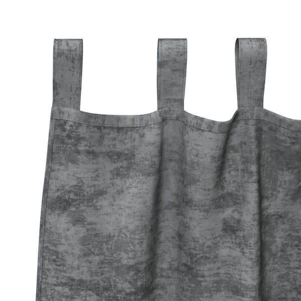 Sammetsgardiner med gardiner 2 pcs Grå 245 x 140 cm Sammet