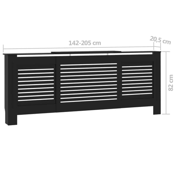 Elementskydd MDF svart 205 cm