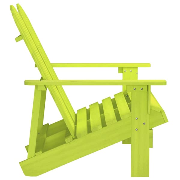 Adirondackstol 2-sits massivt granträ grön