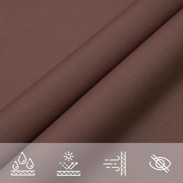 Solskydd brun 2x2x2 m 100% polyester Oxford