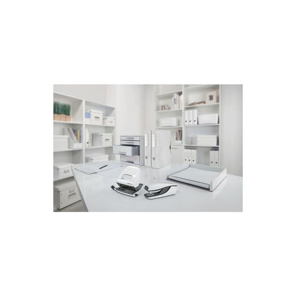 Häftapparat LEITZ WOW 5502 30ark pärlvit