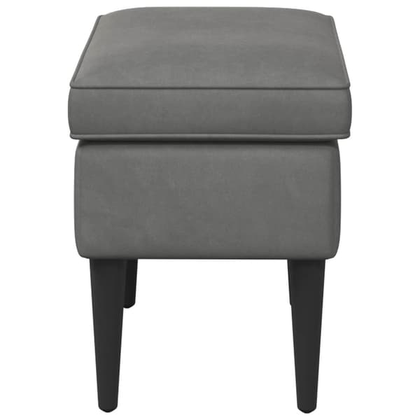 Fotpall Mörkgrå 55 x 35 x 41 cm Sammet