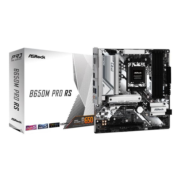 ASRock B650M PRO RS - moderkort - micro ATX - Socket AM5 - AMD B650
