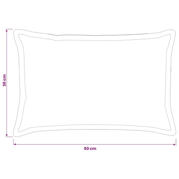 Kuddöverdrag 2 st HOUTEN Blå 30 x 50 cm Chenilletyg