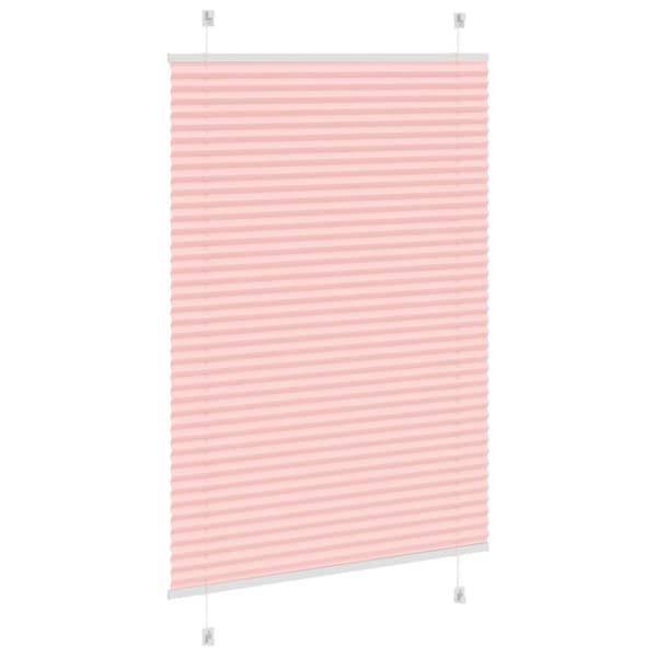 Plisserad persienn rosa 85x150 cm tyg bredd 84,4 cm polyester