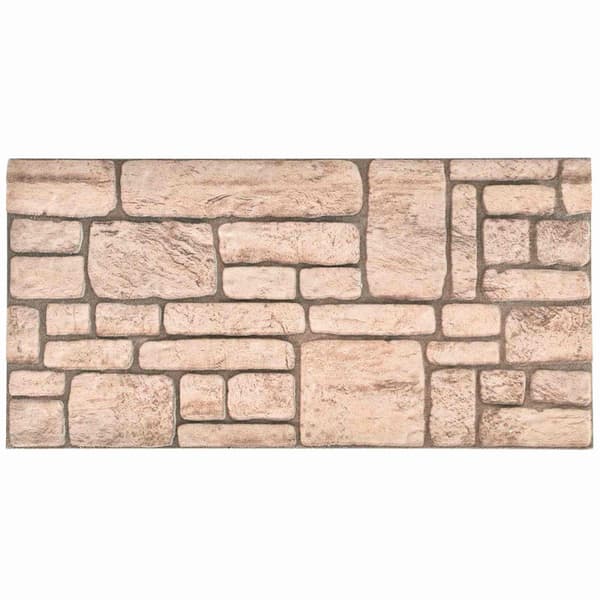 Väggpaneler 10 pcs Beige 100 x 50 cm EPS Skum