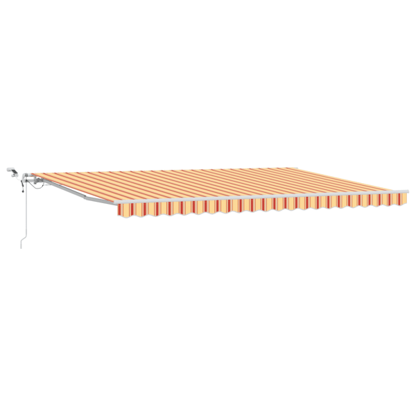 Utfällbar markis Gul och Orange 500 × 350 cm