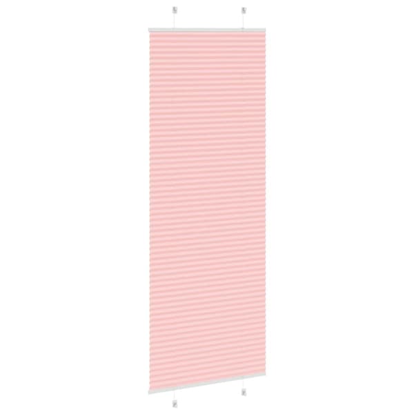Plisserad persienn rosa 75x200 cm tyg bredd 74,4 cm polyester