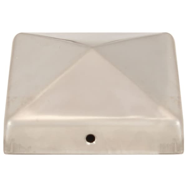 Stolphattar pyramid 6 st rostfritt stål 81x81 mm