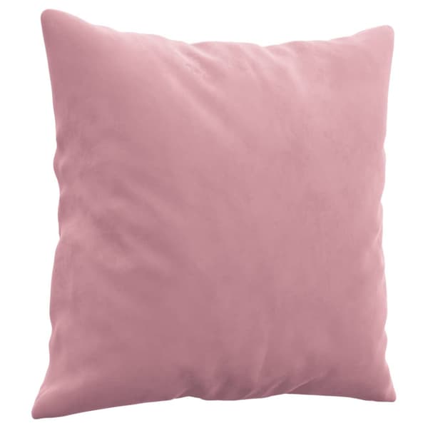 Soffgrupp med kuddar 2 delar rosa sammet