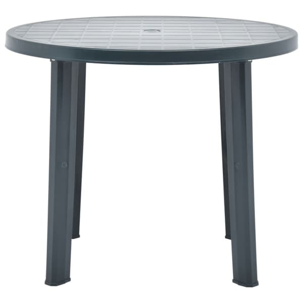 Trädgårdsbord grön 89 cm plast