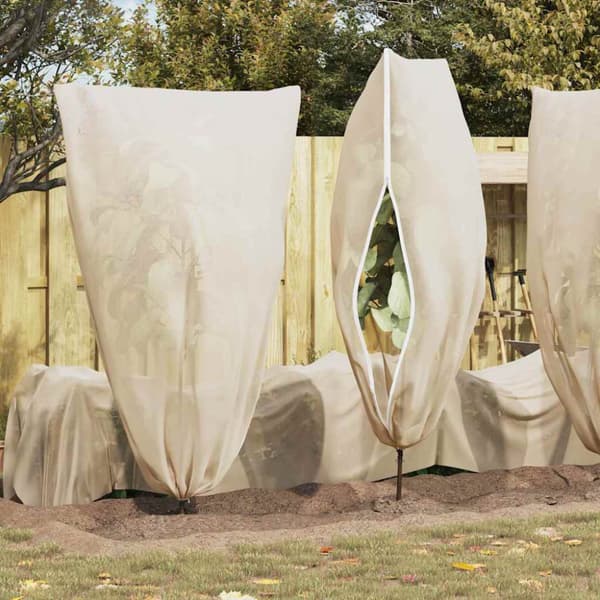 Frostskydd för växtfleeceöverdrag 5 pcs Beige 1,8 x 1,2 m
