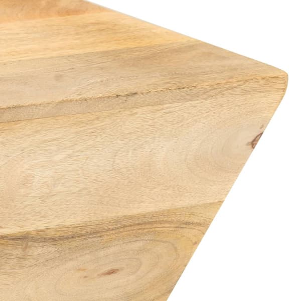 Soffbord V-format 66x66x30 cm massivt mangoträ