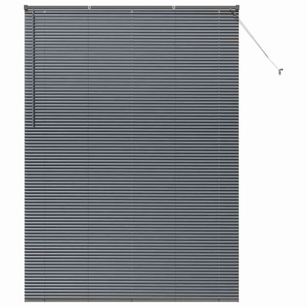 Persienner Mörkgrå 220 x 155 cm Aluminium