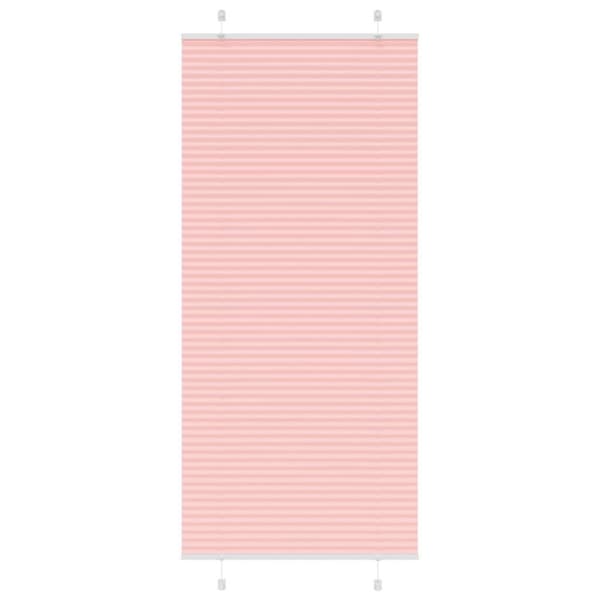 Plisserad persienn rosa 90x200 cm tyg bredd 89,4 cm polyester