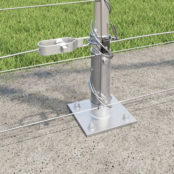Stängselstolpe Galvaniserad 25 x 1,4 m Stål