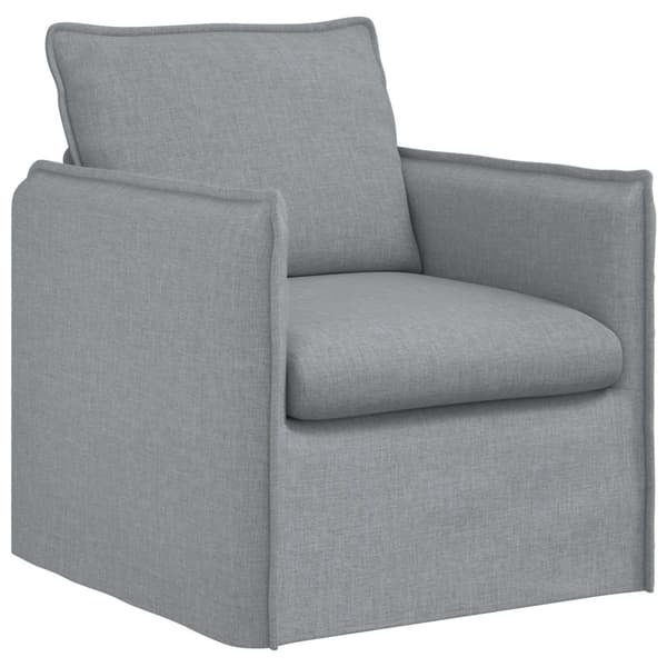Soffset 2 pcs Ljusgrå 196 x 82 x 85 cm Tyg