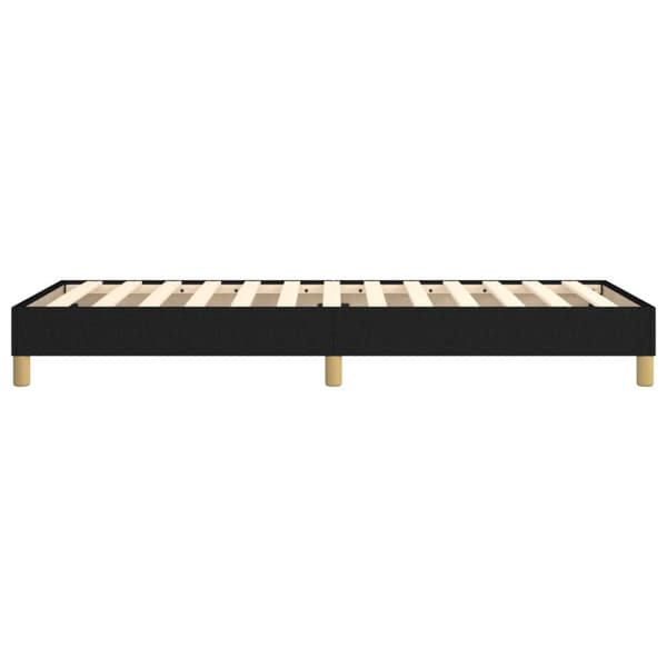 Boxspring-sängram svart 80x200 cm tyg