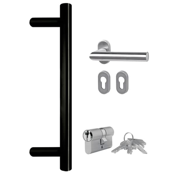 Ytterdörr vit 98x208 cm PVC