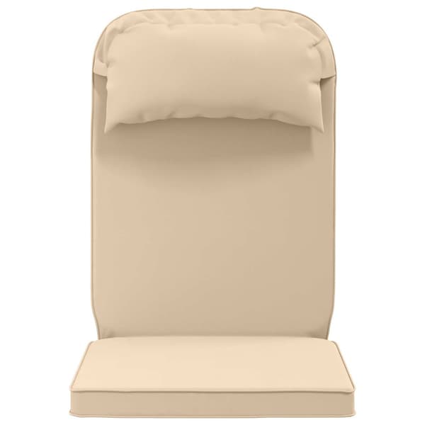 Solsängkudde 100% Polyester Gräddvit 55 x 124 x 5 cm