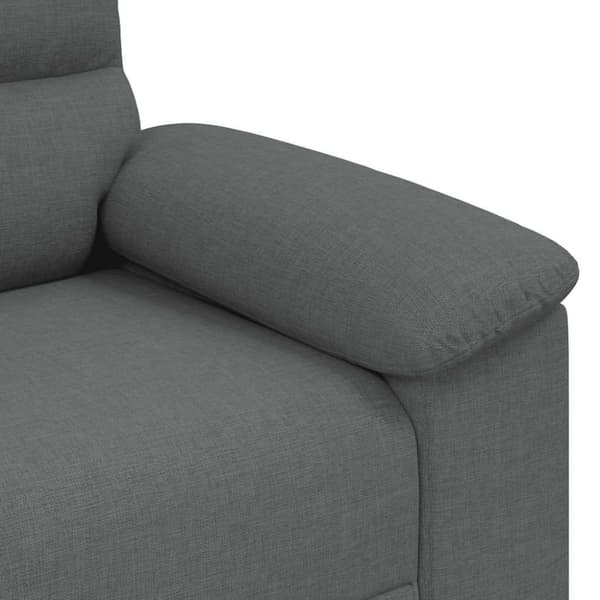 2-sitssoffa mörkgrå 180x81x84 cm tyg