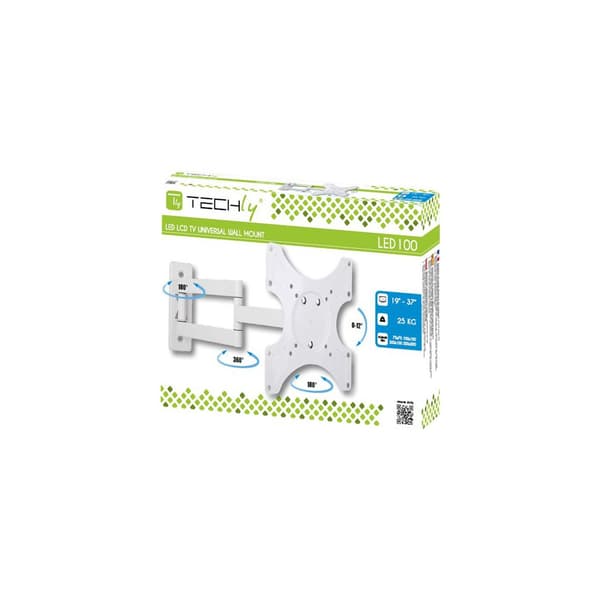 TECHly fäste - för platt panel - vit