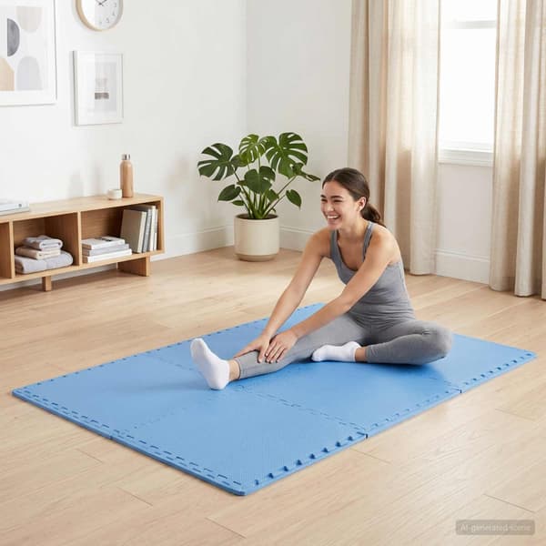 Golvmatta 40 pcs Blå 14,4 m² EVA-skum