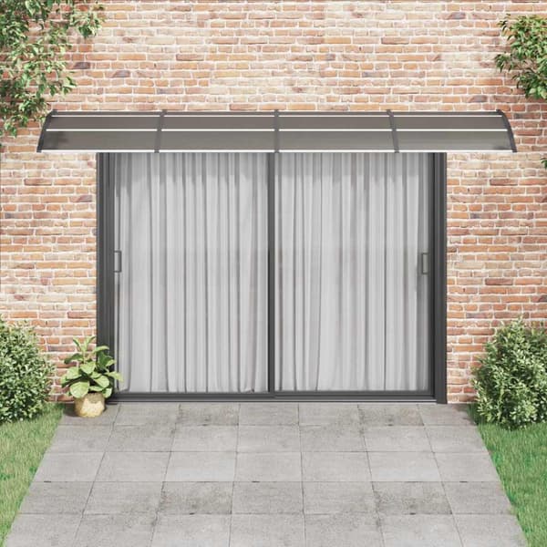 Dörrtak svart 400x100 cm polykarbonat
