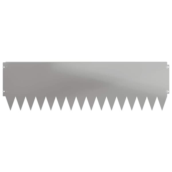 Kant för gräsmatta 20 pcs 103 x 30 cm Stål Silver