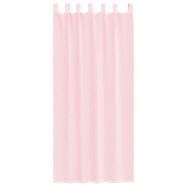 Voile gardiner med stångfickor 2 st ljusrosa