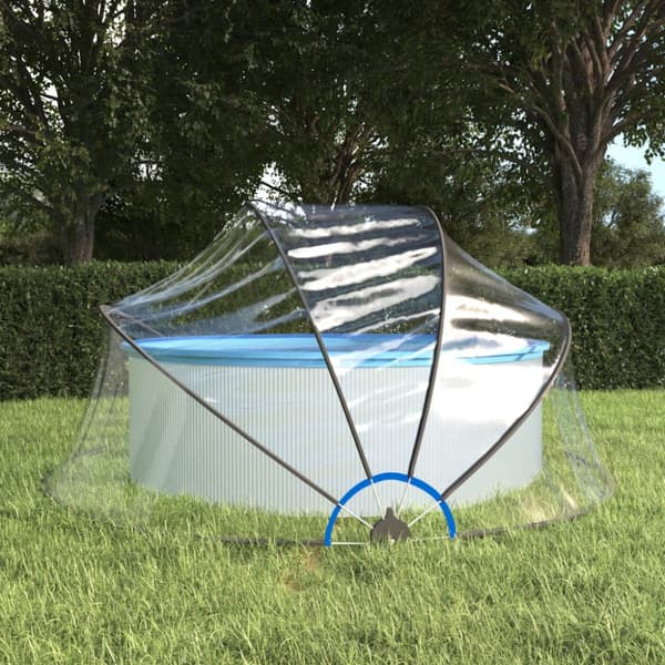 Pooltak runt 315x158 cm PVC