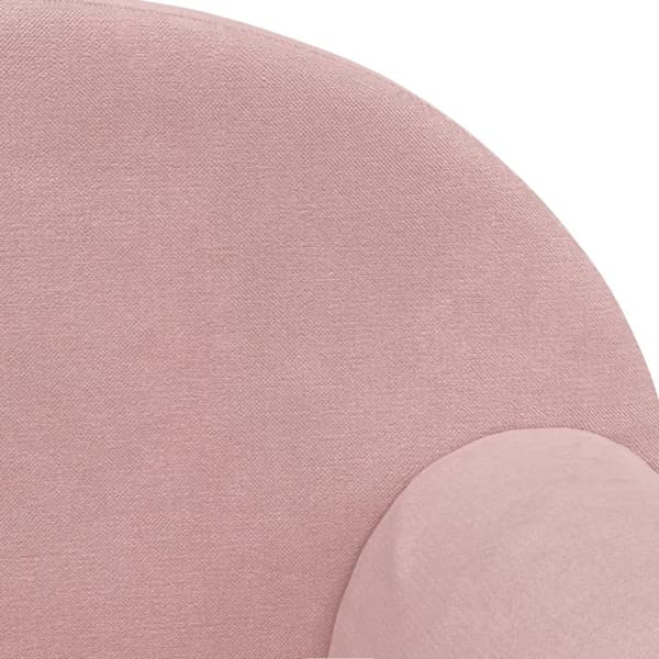Bäddsoffa för barn rosa mjuk plysch