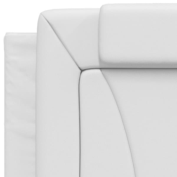 Bed Frame "Viana" with LED without Mattress White 80x200 cm