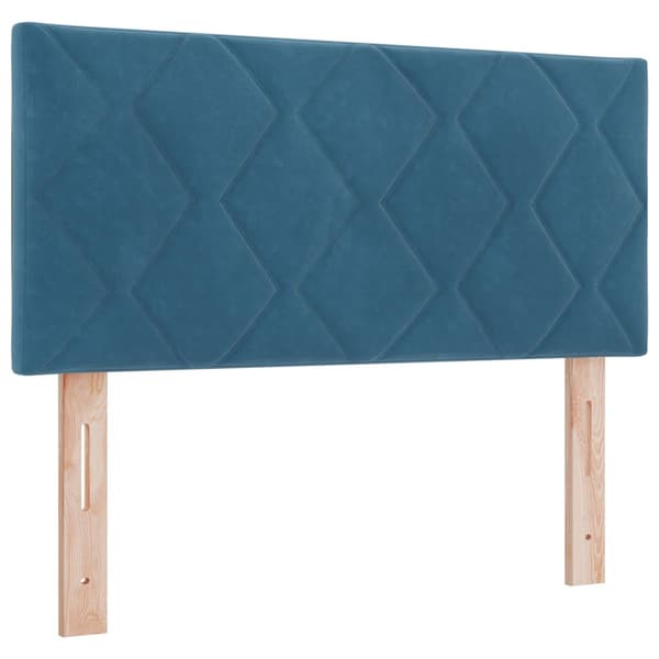 Huvudgavel Mörkblå 90 cm Sammet