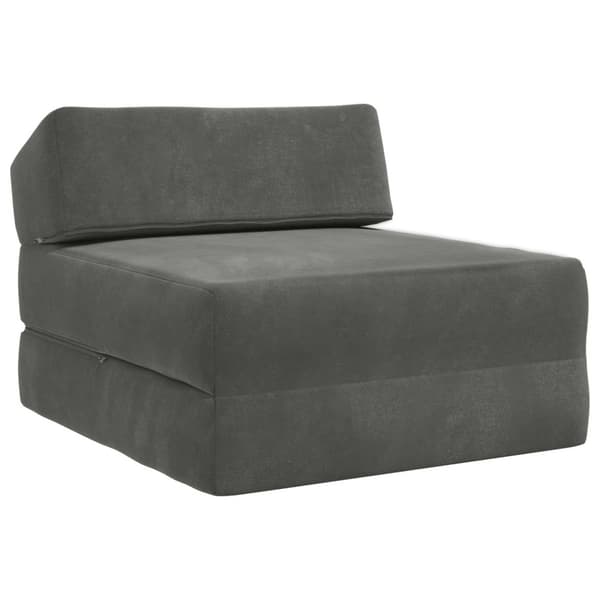 Fällbar Soffbed Mörkgrå 60 x 70 x 41 cm Tyg