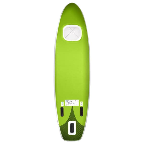 Upplåsbar SUP-bräda set grön 360x81x10 cm